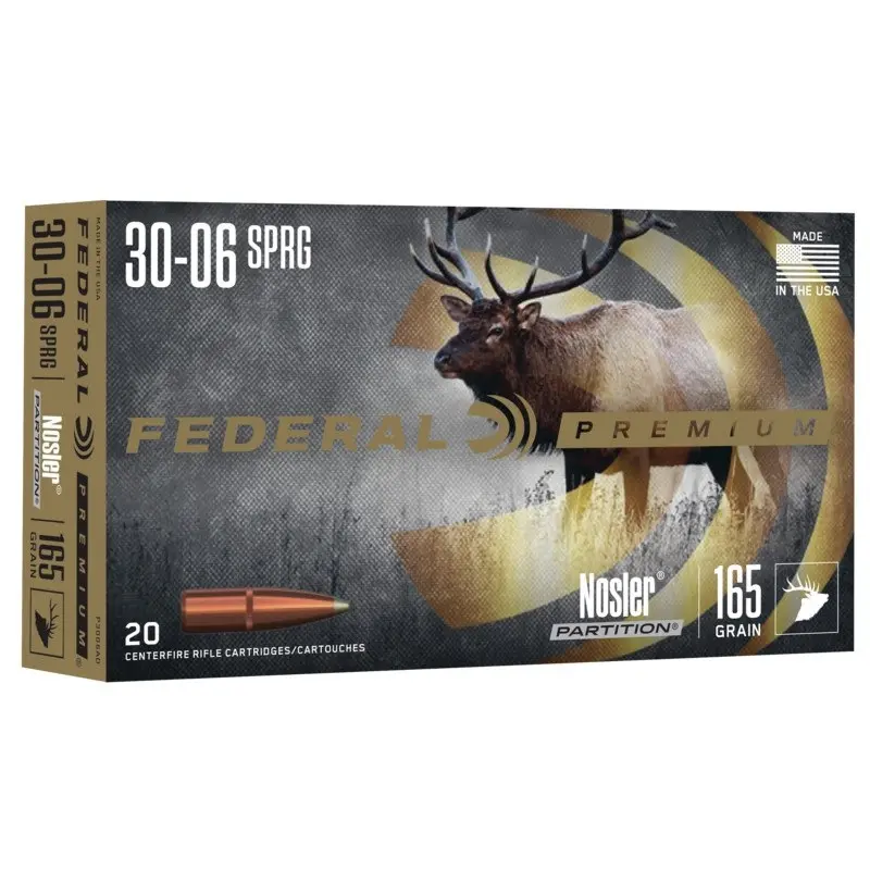 Federal Calibre 30-06. 165Gr. Nosler Partition