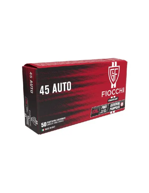 Munición Fiocchi Calibre 45ACP. 230Gr. Classic Line FMJ