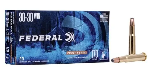 Munición Federal 30-30WIN. 170Gr. Power Shok Jacketed Soft Point