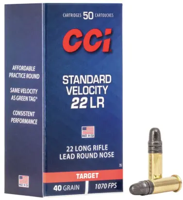 Munición Cci Calibre 22. 40Gr. Standard Velocity