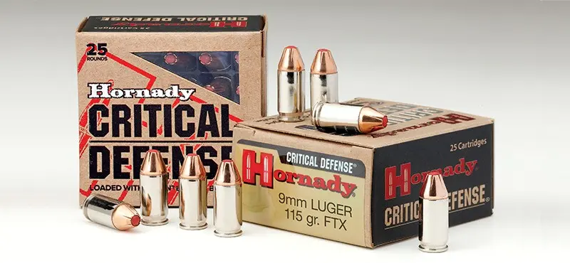 Hornady Cal 9mm Luger. 115Gr. Critical Defense Ftx (25unds)