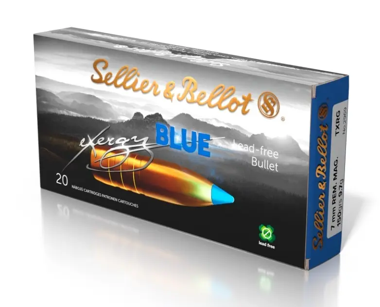 Munición Sellier & Bellot Calibre 7RM. 150Gr. Exergy Blue Txrg