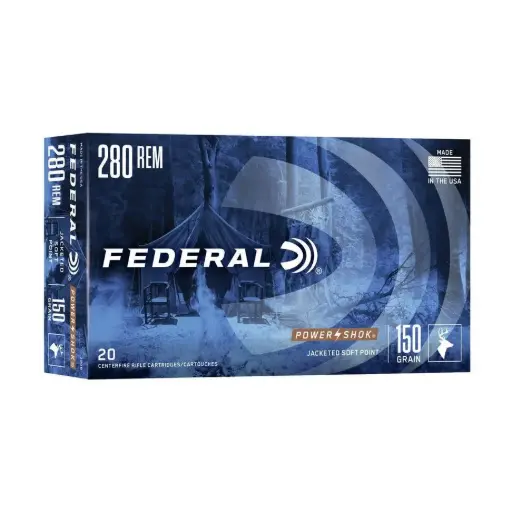 [280B] Munición Federal Calibre 280REM. 150Gr. Power Shok SP