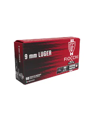 [709050] Munición Fiocchi Calibre 9mm Luger. 115Gr. Classic Line Fmj
